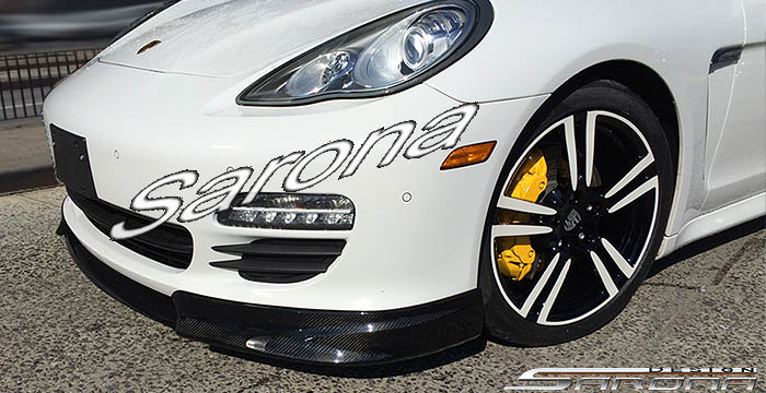 Custom Porsche Panamera  Sedan Front Lip/Splitter (2010 - 2013) - $1790.00 (Part #PR-012-FA)